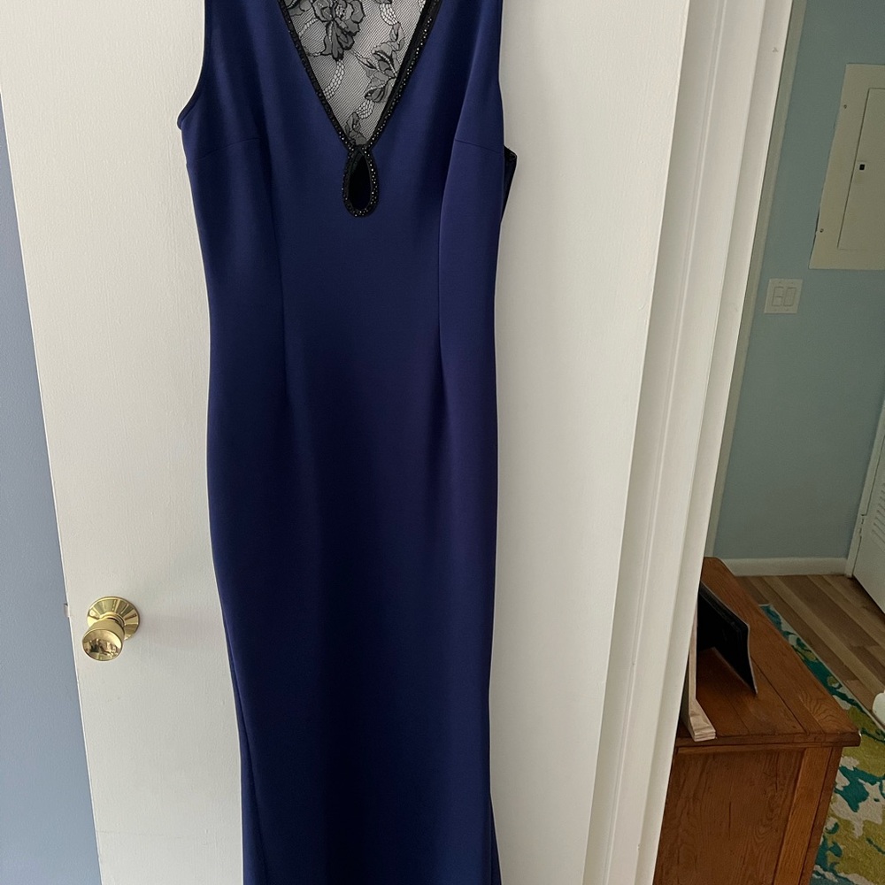 Elegant Blue Sleeveless Dress